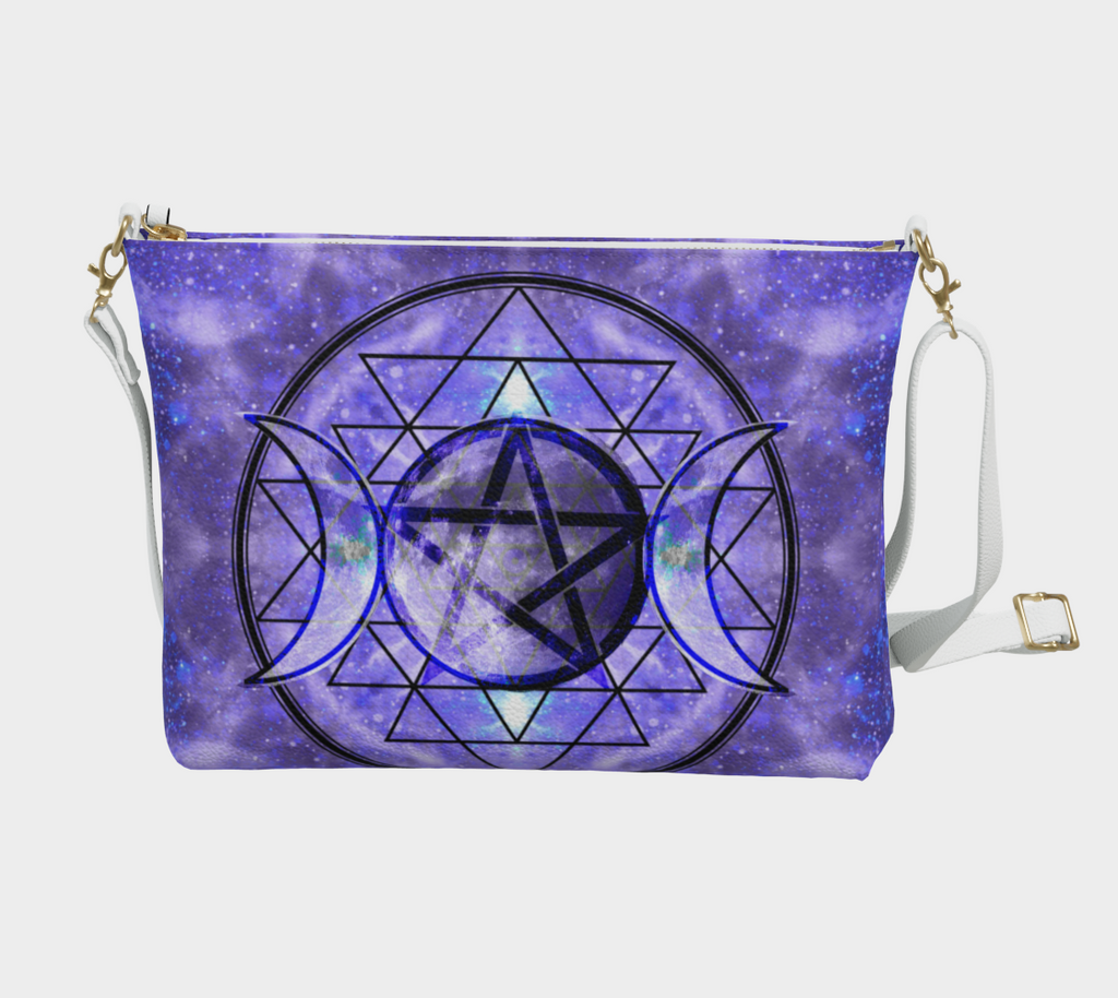 Katerina's Magical Triple Goddess Desires Vegan Leather Crossbody Purse