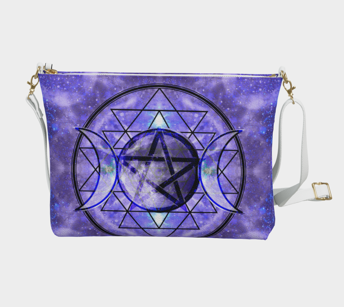Katerina's Magical Triple Goddess Desires Vegan Leather Crossbody Purse