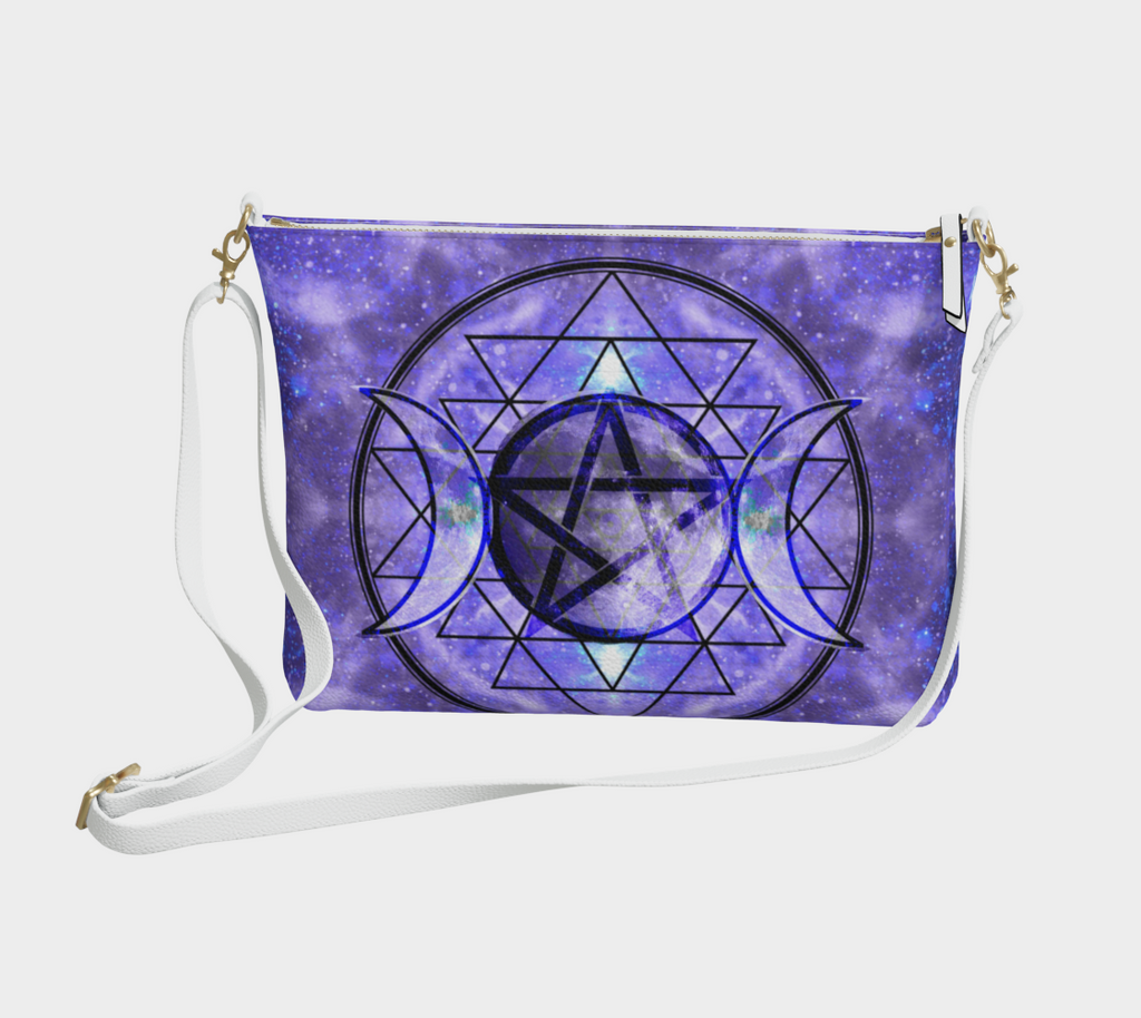 Katerina's Magical Triple Goddess Desires Vegan Leather Crossbody Purse