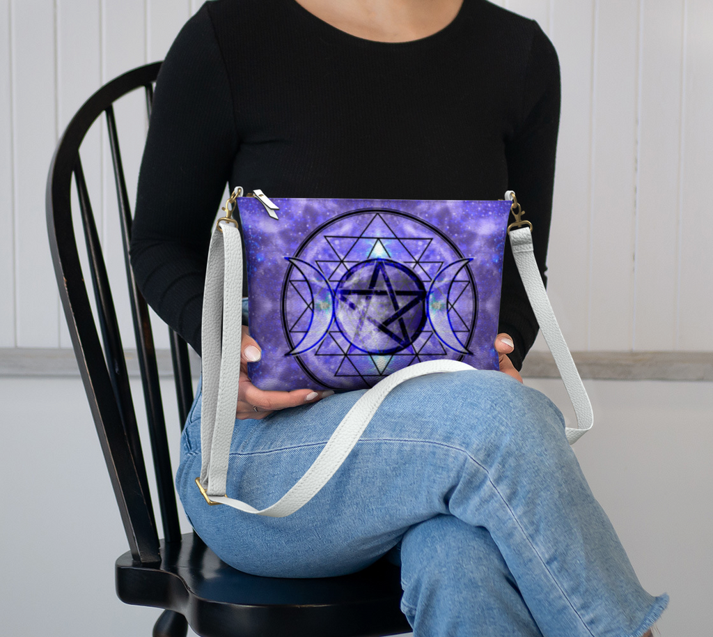 Katerina's Magical Triple Goddess Desires Vegan Leather Crossbody Purse