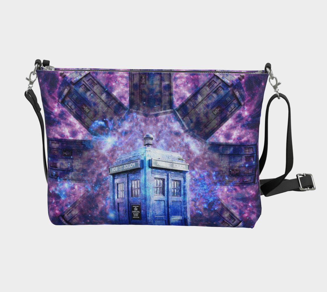 Katerina's Through Time & Space Doctor Desires Vegan Leather Crossbody Purse