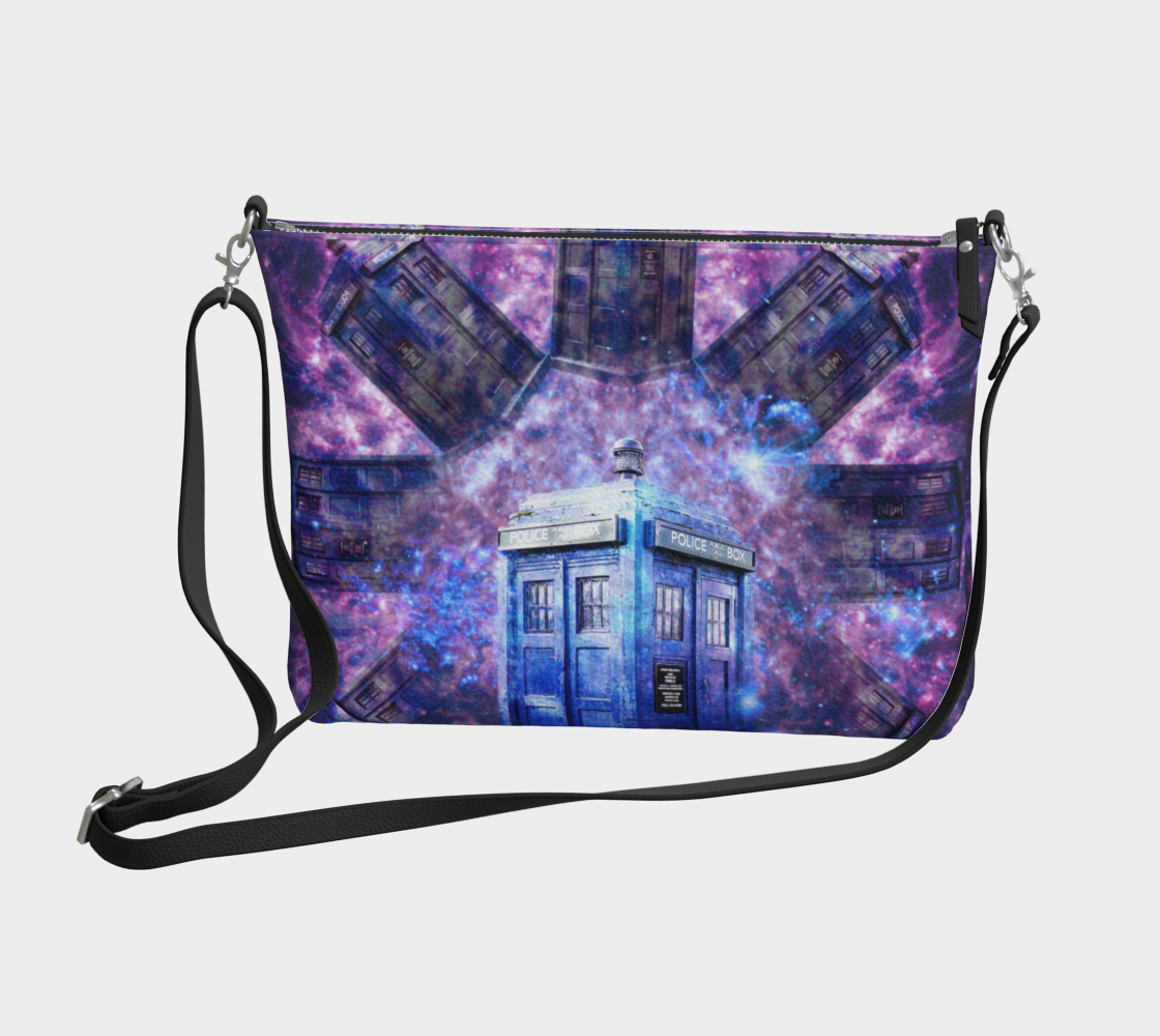 Katerina's Through Time & Space Doctor Desires Vegan Leather Crossbody Purse