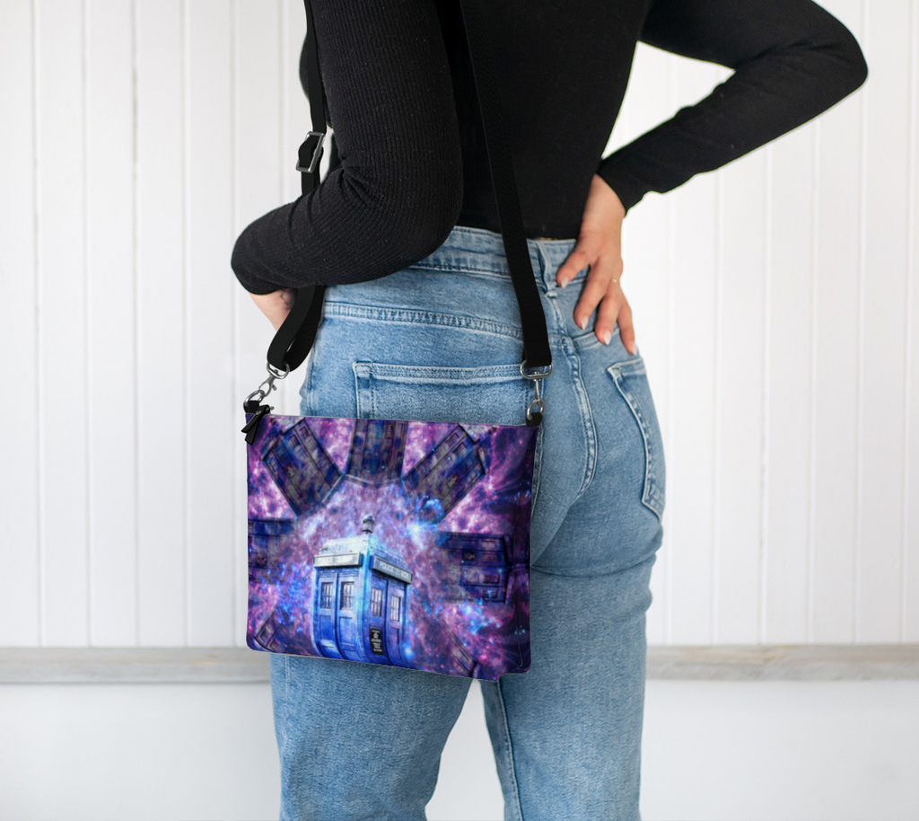 Katerina's Through Time & Space Doctor Desires Vegan Leather Crossbody Purse