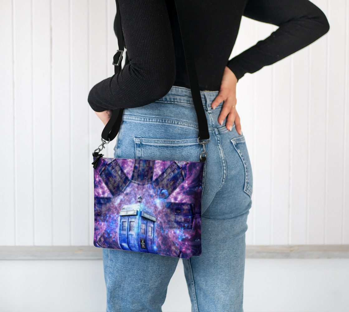 Katerina's Through Time & Space Doctor Desires Vegan Leather Crossbody Purse