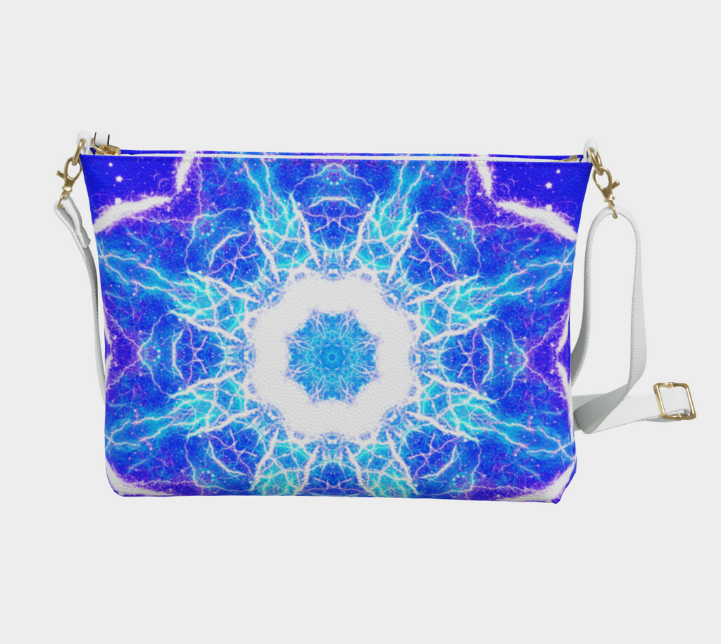 Katerina's Mandala of Dragon Fire Desires Vegan Leather Crossbody Purse