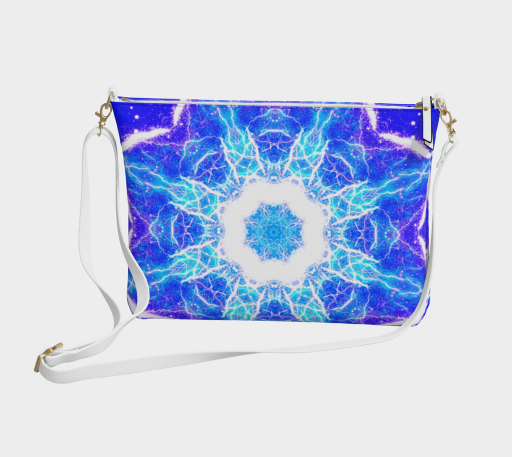 Katerina's Mandala of Dragon Fire Desires Vegan Leather Crossbody Purse