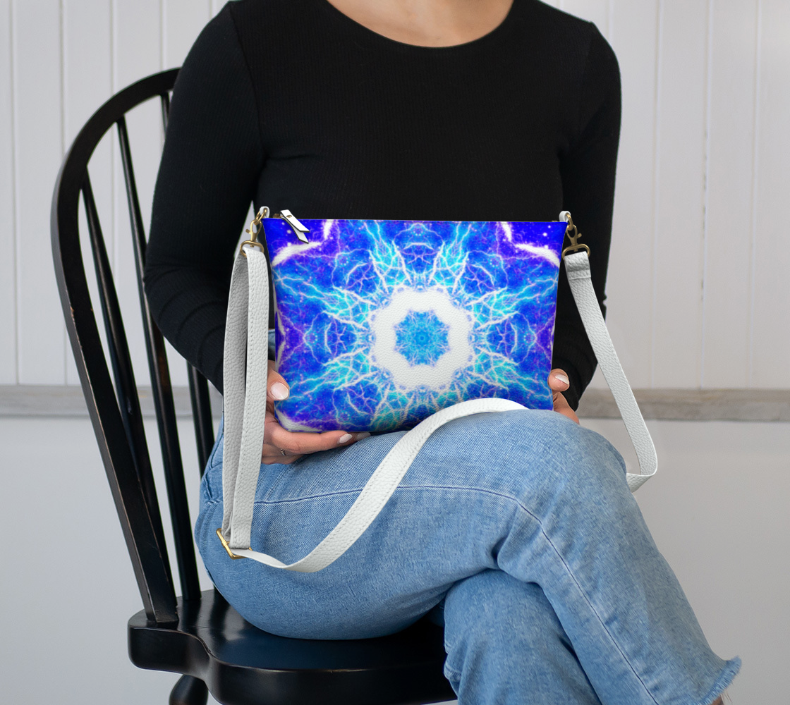 Katerina's Mandala of Dragon Fire Desires Vegan Leather Crossbody Purse