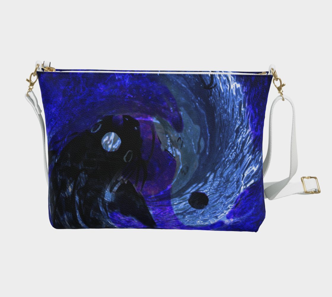Katerina's Dragon's Eye Desires Koi Dreams Vegan Leather Crossbody Purse