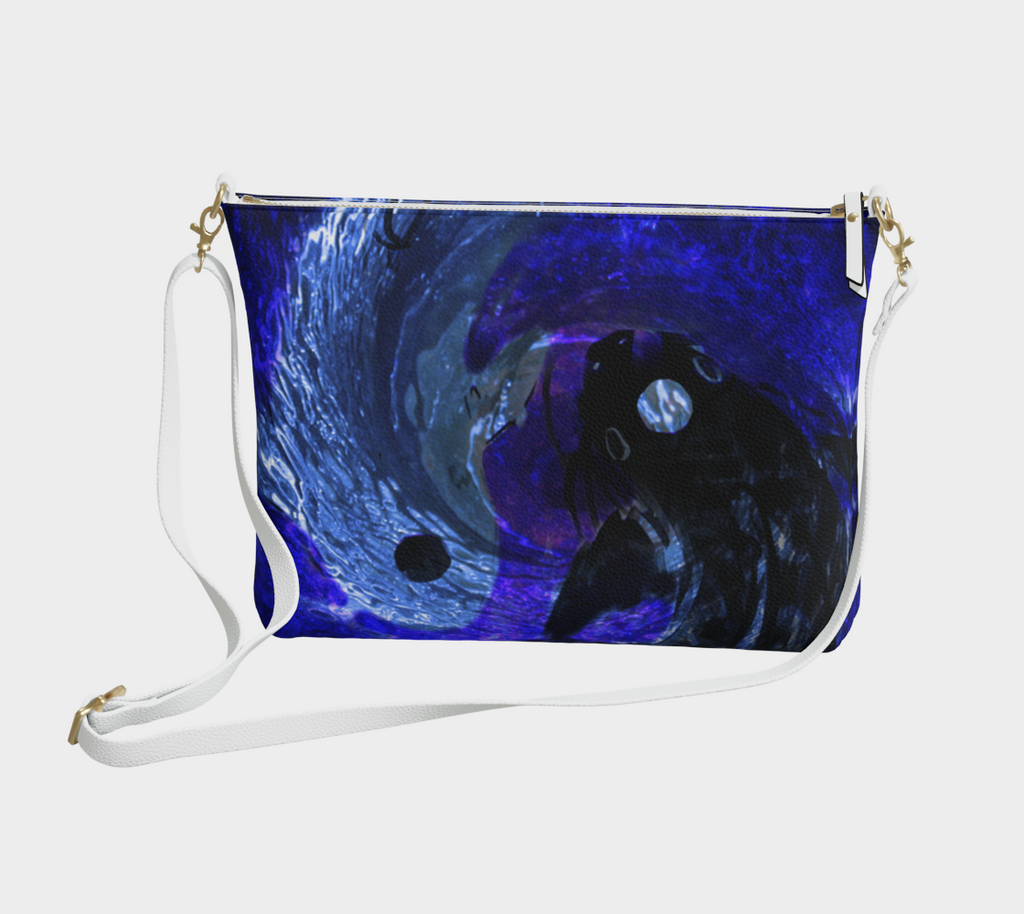 Katerina's Dragon's Eye Desires Koi Dreams Vegan Leather Crossbody Purse