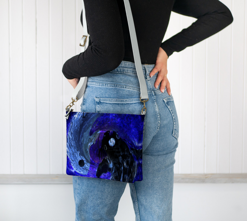 Katerina's Dragon's Eye Desires Koi Dreams Vegan Leather Crossbody Purse