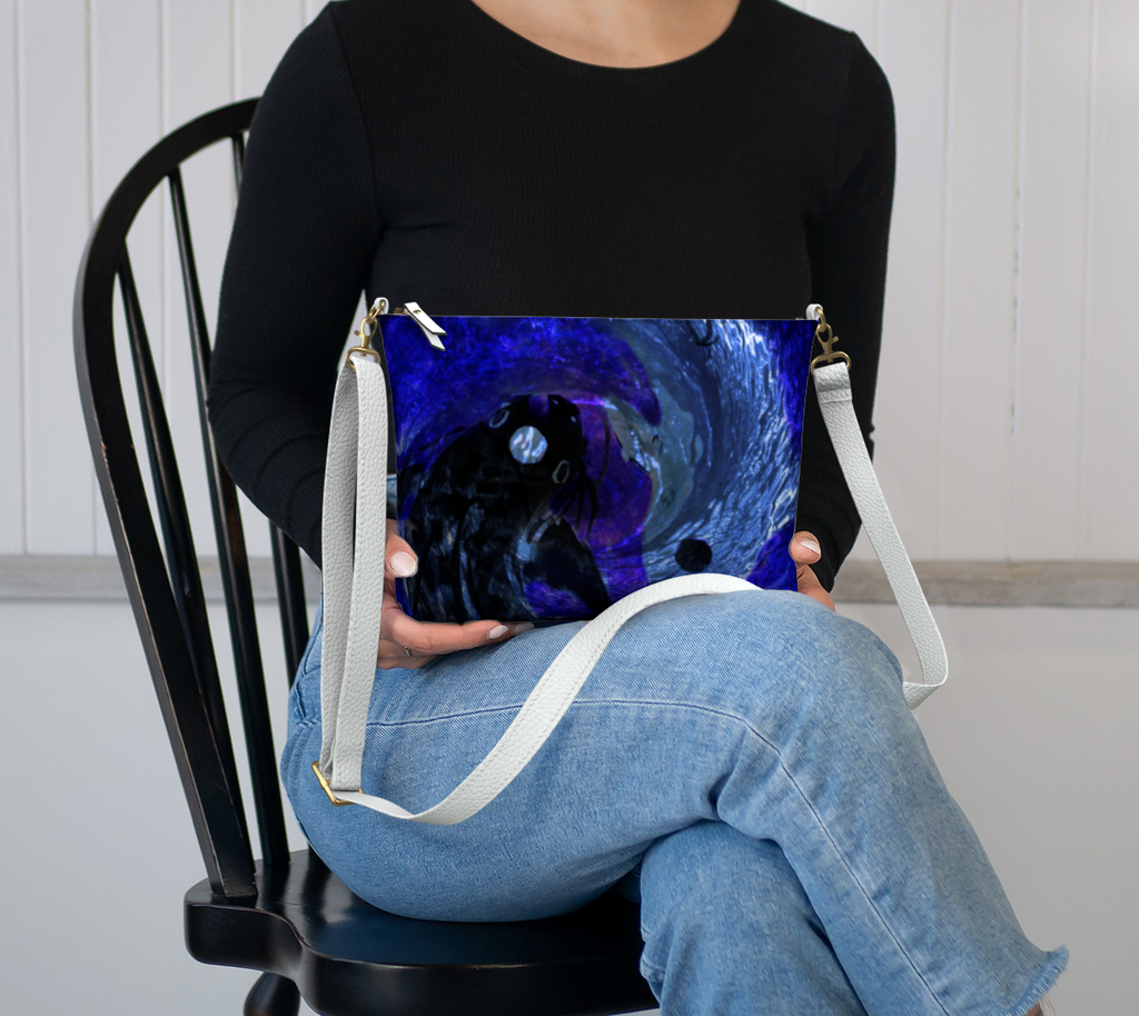 Katerina's Dragon's Eye Desires Koi Dreams Vegan Leather Crossbody Purse