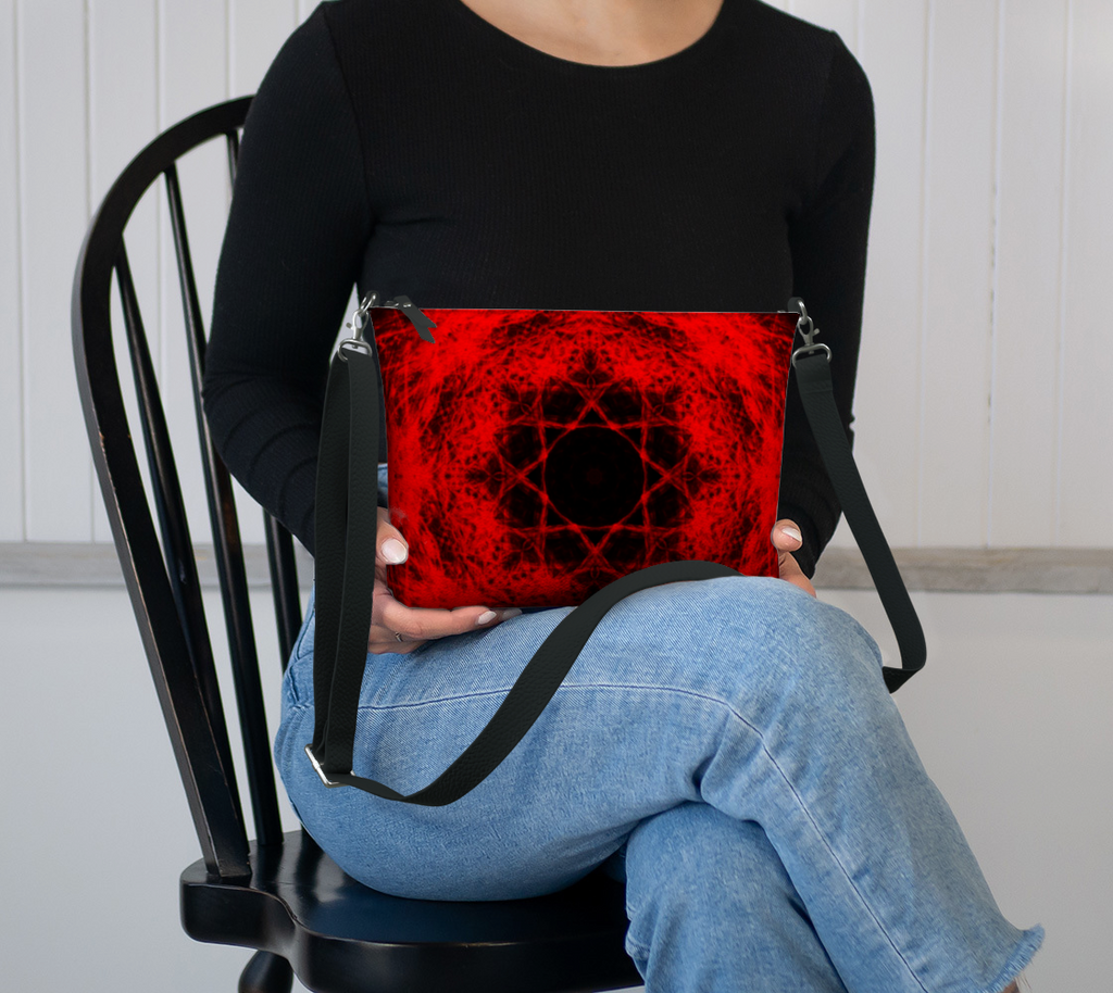 Katerina's Waiting for Hello Desires Vegan Leather Crossbody Purse