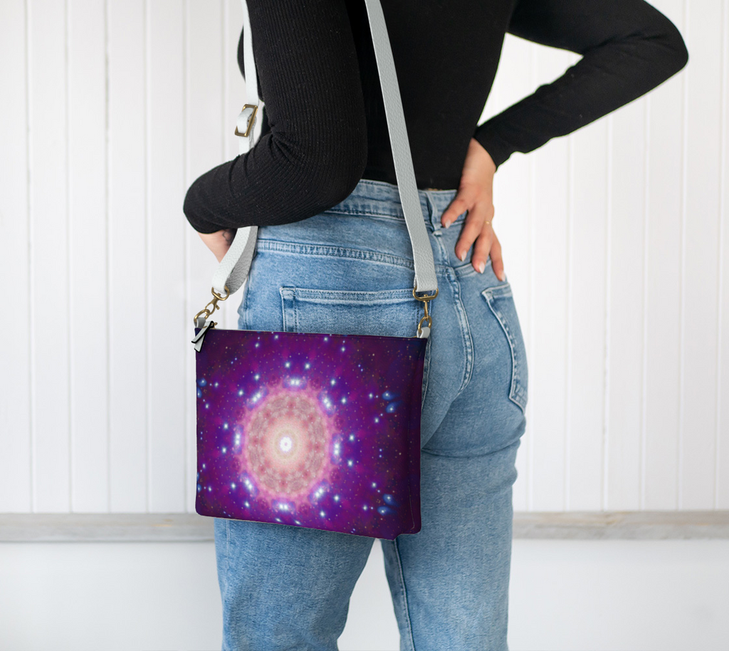 Katerina's Amethyst Desires Vegan Leather Crossbody Purse