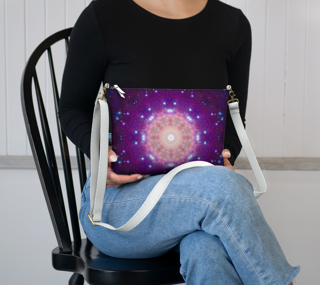 Katerina's Amethyst Desires Vegan Leather Crossbody Purse