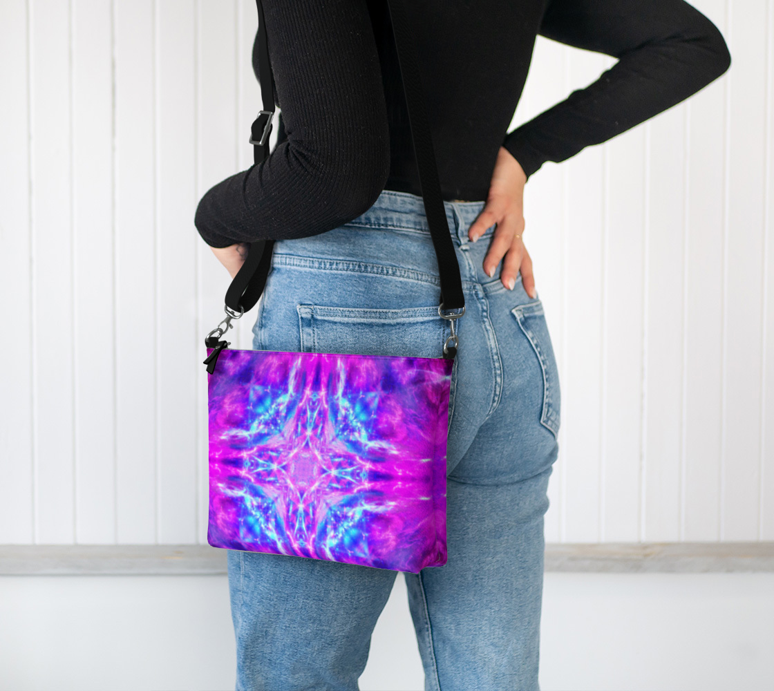 Katerina's Amethyst Desires Vegan Leather Crossbody Purse