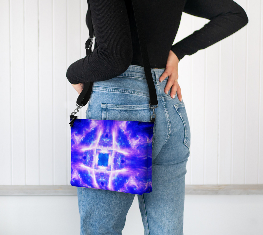 Katerina's Amethyst Sapphire Desires Vegan Leather Crossbody Purse