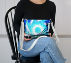 Katerina's Electric Dragon Fire Desires Budapest Dreams Vegan Leather Crossbody Purse