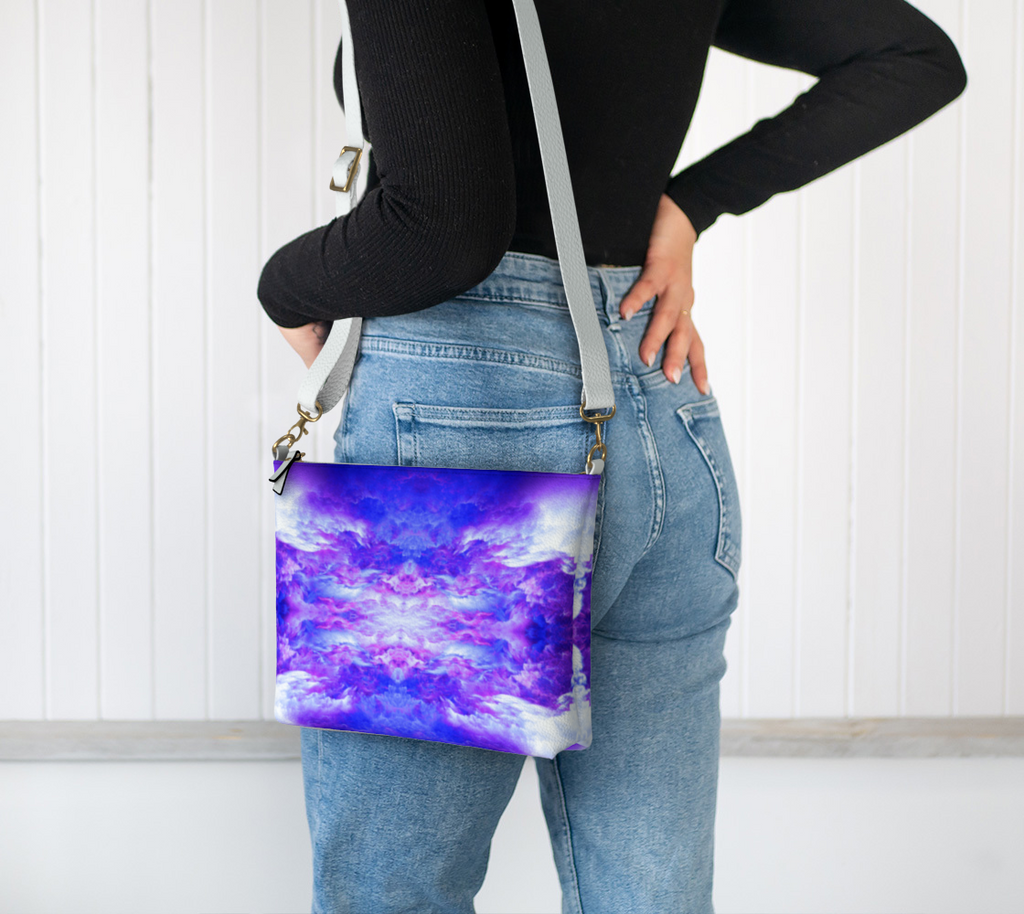Katerina's Periwinkle Desires Vegan Leather Crossbody Purse