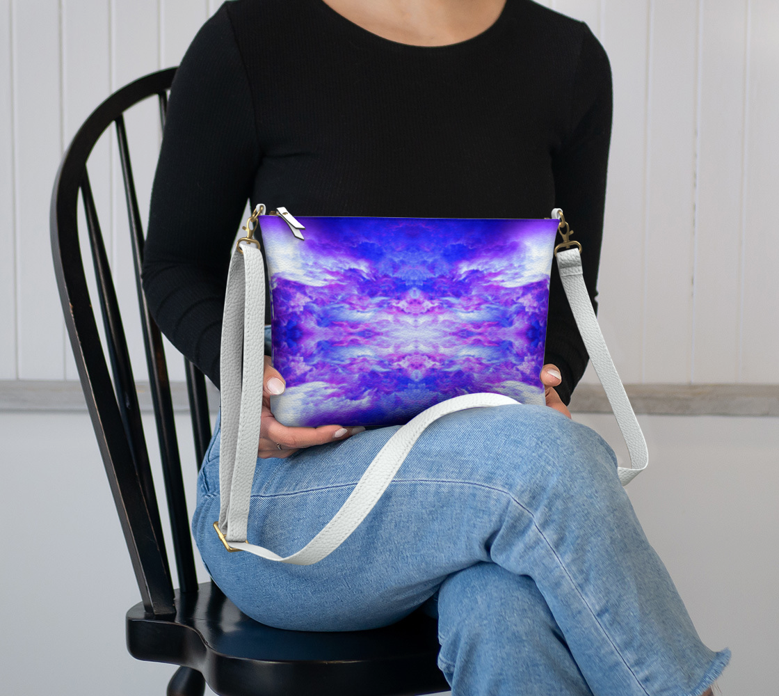 Katerina's Periwinkle Desires Vegan Leather Crossbody Purse