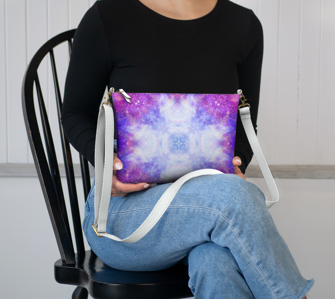 Katerina's Rainbow Universe Desires Vegan Leather Crossbody Purse