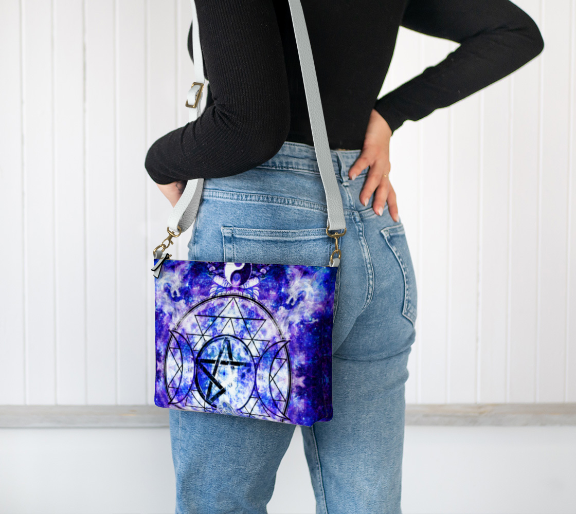 Amen Jin's Katerina's Dracularian Dragoness Magickal Awakening Meditations Vegan Leather Crossbody Purse