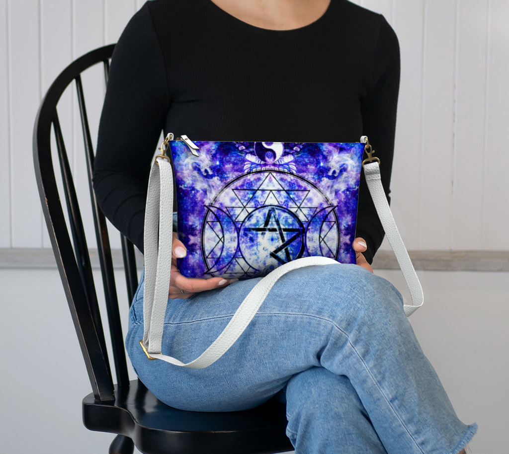 Amen Jin's Katerina's Dracularian Dragoness Magickal Awakening Meditations Vegan Leather Crossbody Purse
