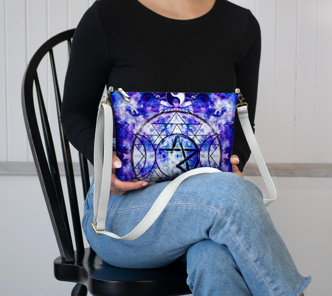 Amen Jin's Katerina's Dracularian Dragoness Magickal Awakening Meditations Vegan Leather Crossbody Purse