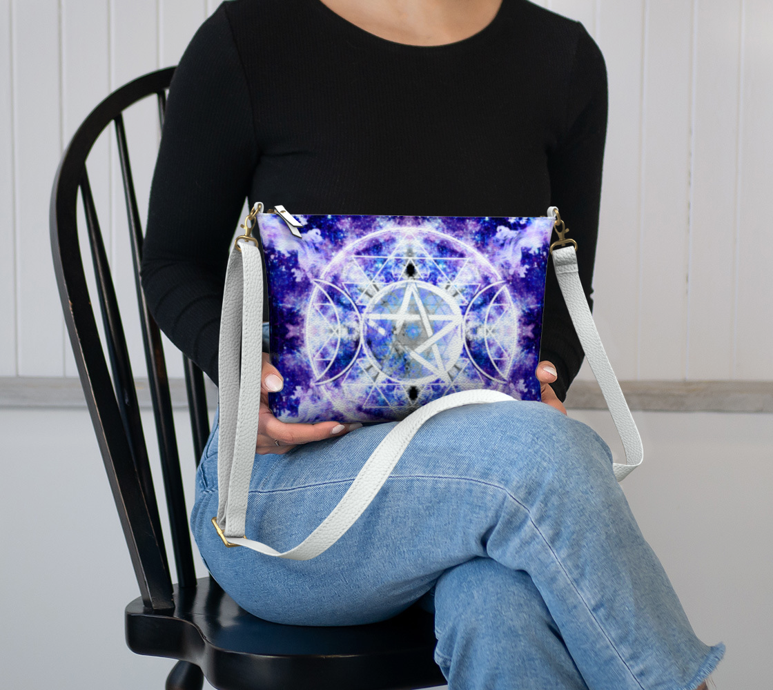 Amen Jin's Katerina's Dracularian Dragoness Triple Goddess Meditations Vegan Leather Crossbody Purse