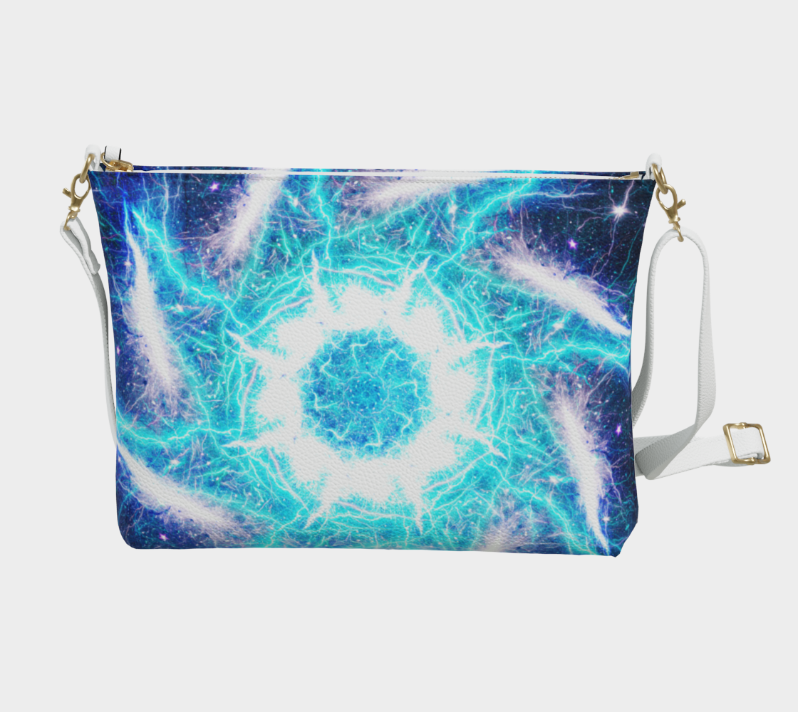 Katerina's Electric Dragon FIre Desires Vegan Leather Crossbody Purse