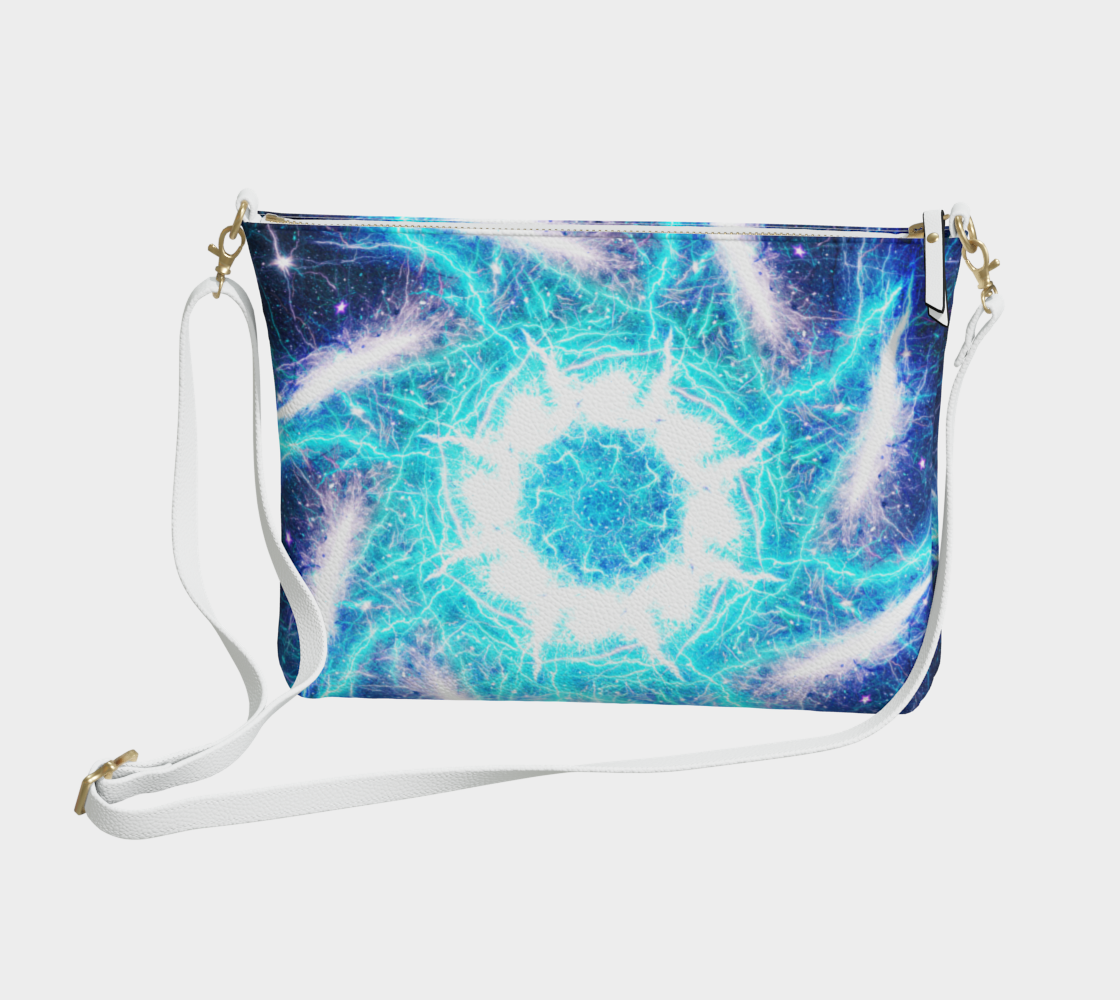 Katerina's Electric Dragon FIre Desires Vegan Leather Crossbody Purse