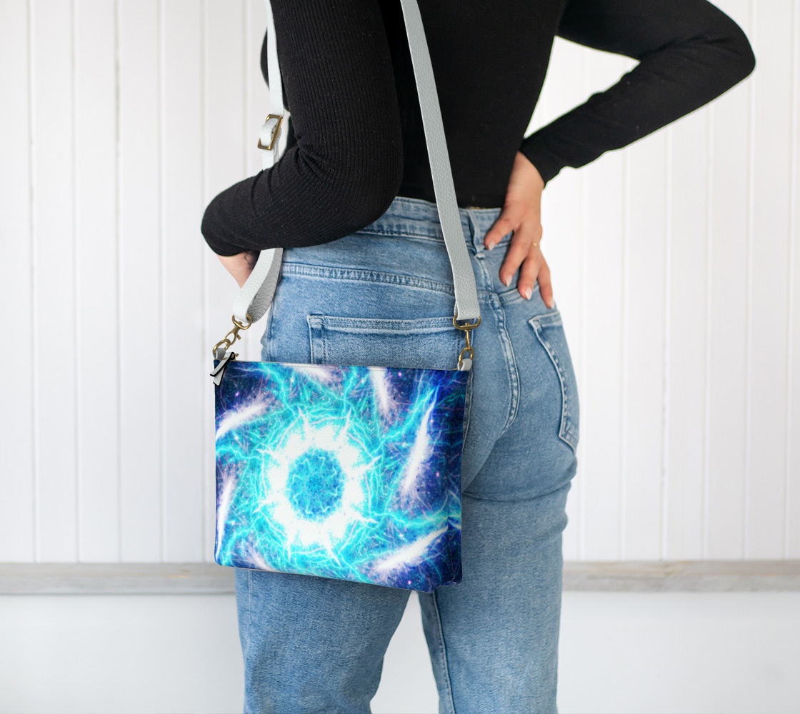 Katerina's Electric Dragon FIre Desires Vegan Leather Crossbody Purse