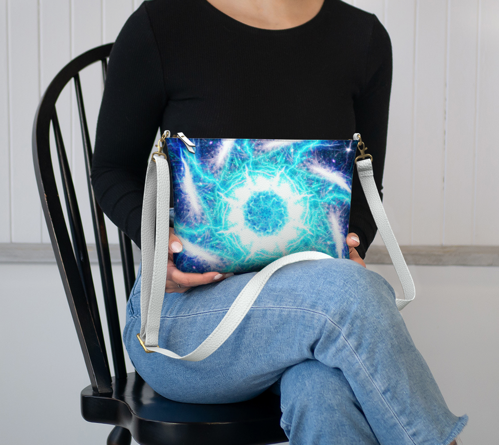 Katerina's Electric Dragon FIre Desires Vegan Leather Crossbody Purse