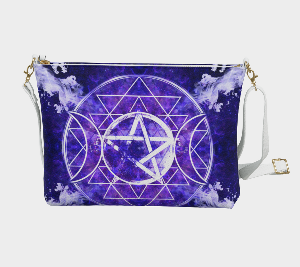 Katerina's Dragon's Eye Triple Goddess Meditations Vegan Leather Crossbody Purse