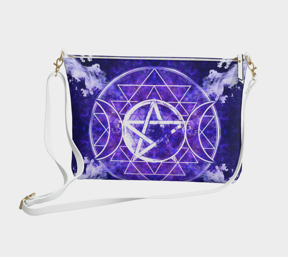 Katerina's Dragon's Eye Triple Goddess Meditations Vegan Leather Crossbody Purse