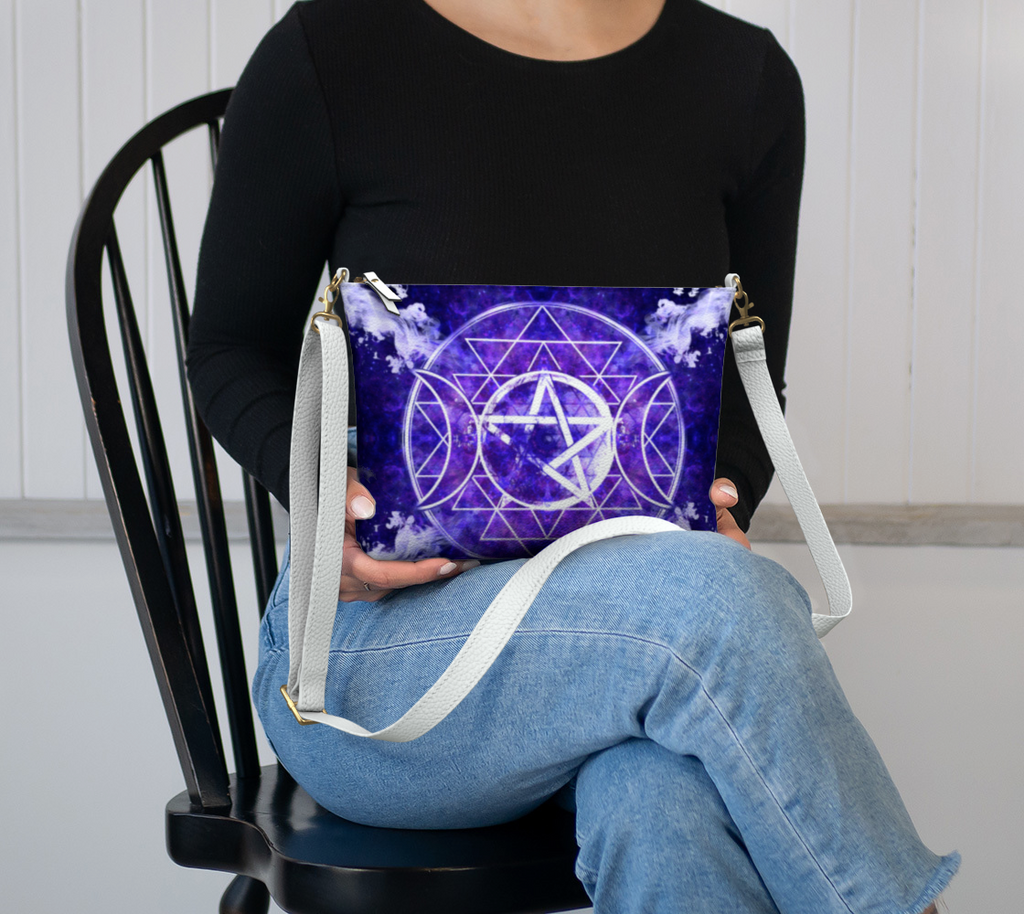 Katerina's Dragon's Eye Triple Goddess Meditations Vegan Leather Crossbody Purse
