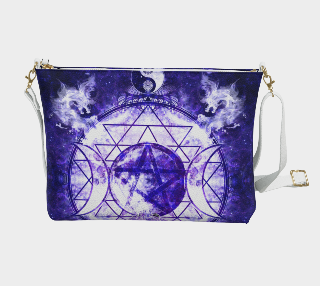 Katerina's Dragon's Eye Magickal Meditations Vegan Leather Crossbody Purse