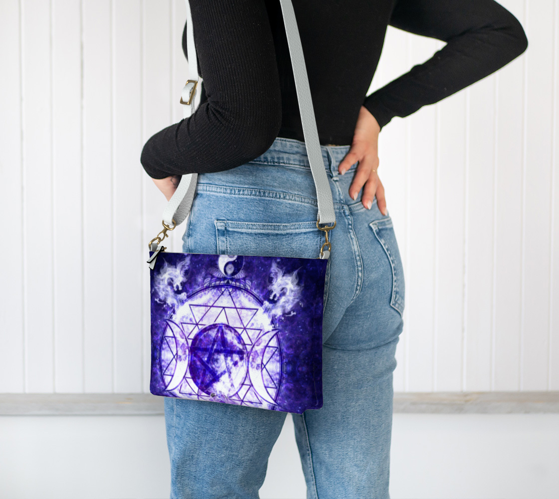 Katerina's Dragon's Eye Magickal Meditations Vegan Leather Crossbody Purse