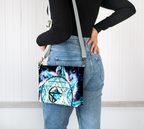 Katerina's Electric Dragon Fire Magickal Meditations Vegan Leather Crossbody Purse