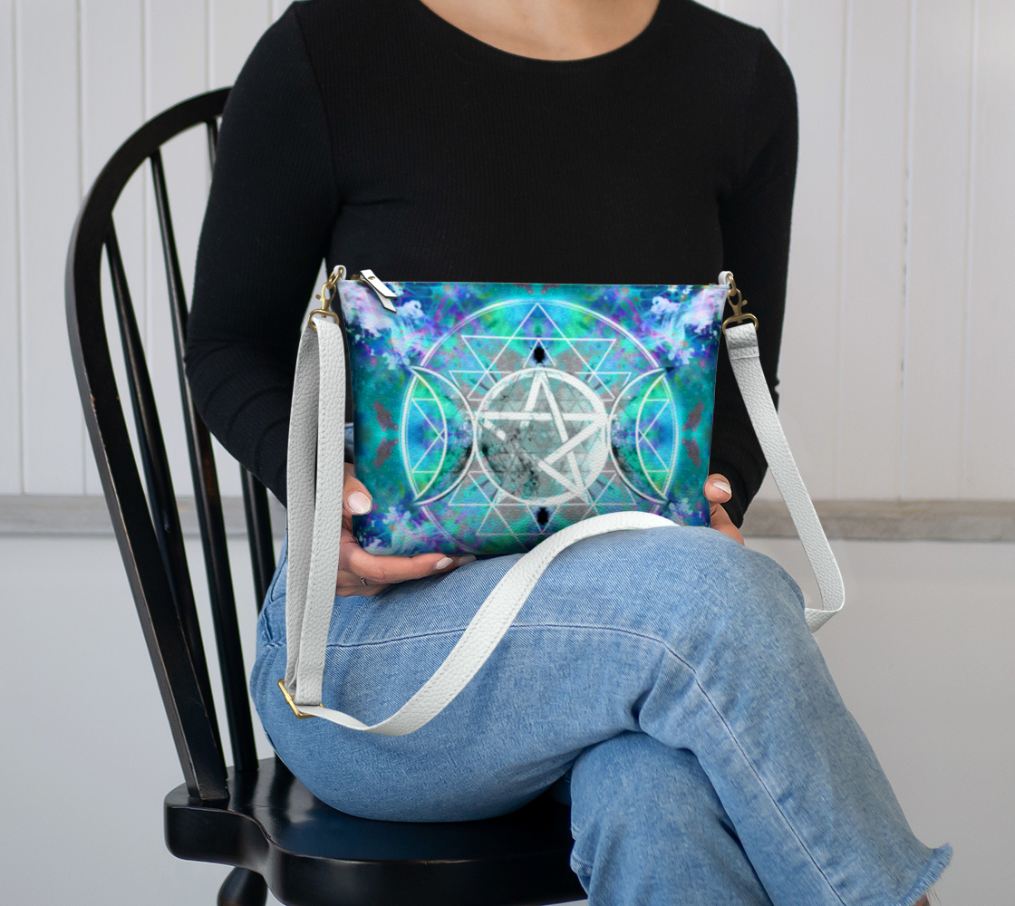 Katerina's Now and Forever Triple Goddess Meditations Vegan Leather Crossbody Purse