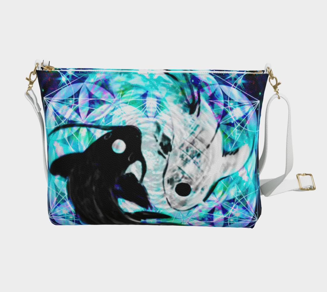 Katerina's Now and Forever Koi Meditations Vegan Crossbody Purse