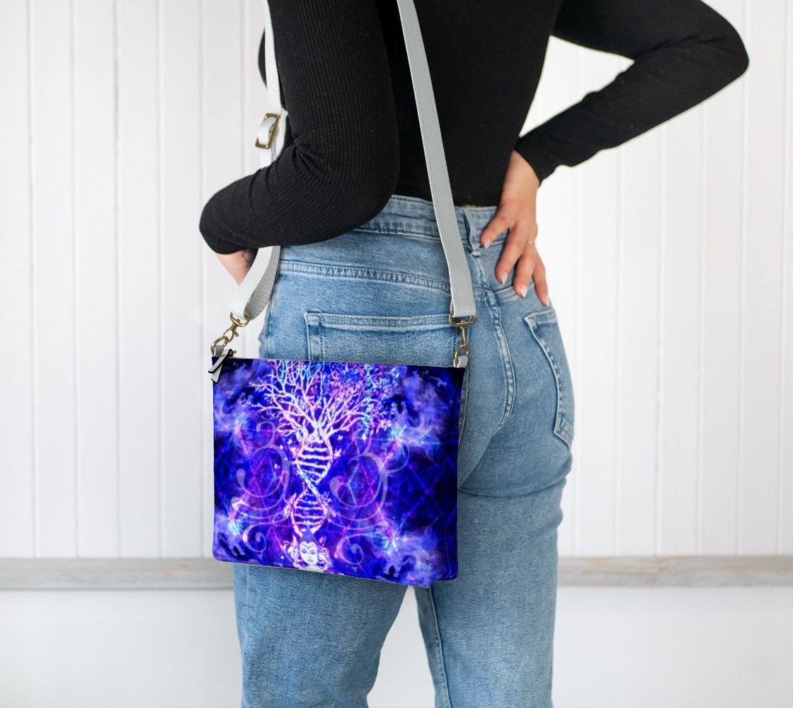 Katerina's Dragon's Eye Buddha Meditations Vegan Crossbody Purse