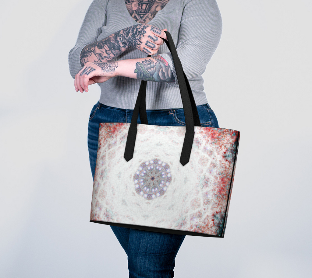 Candy's Yuletide Angel Voices Desires Vegan Leather Tote Bag