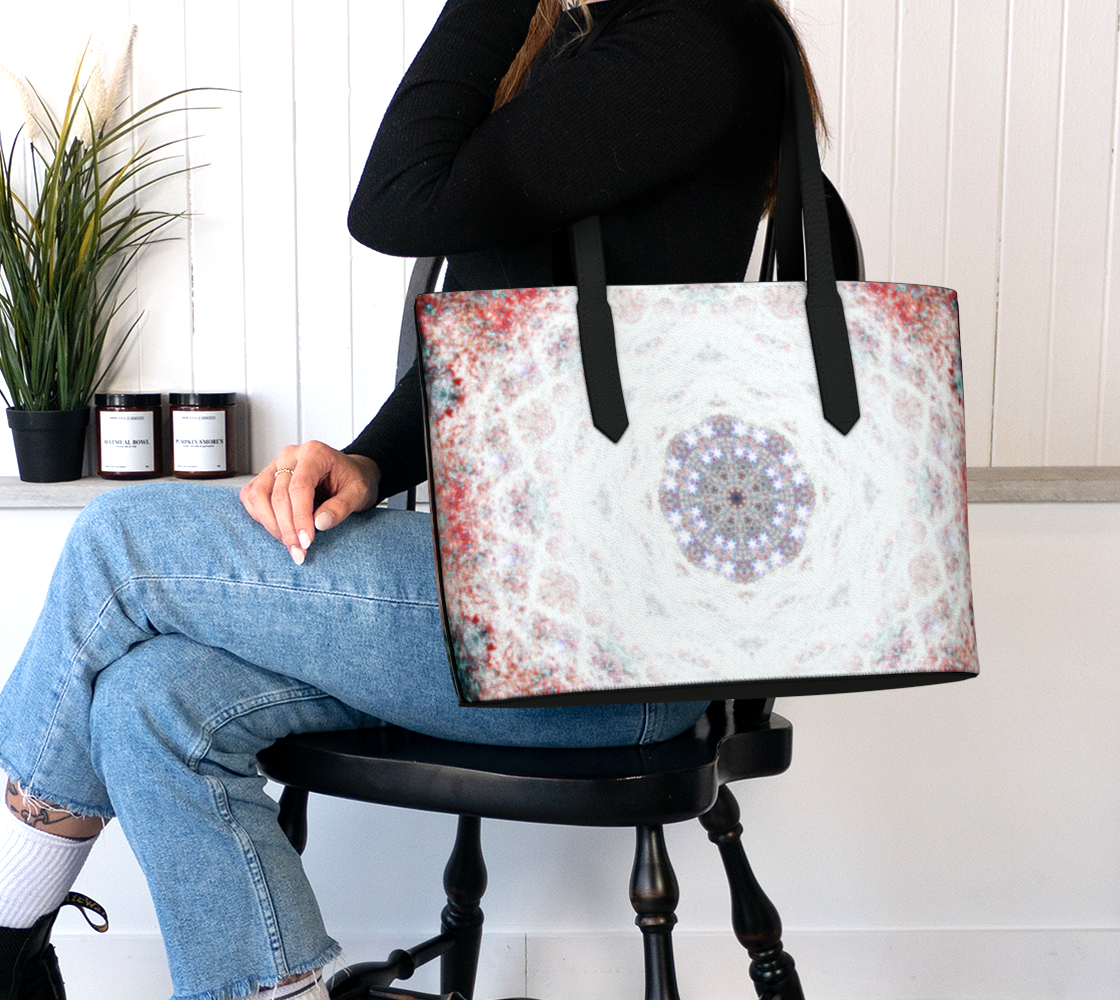 Candy's Yuletide Angel Voices Desires Vegan Leather Tote Bag