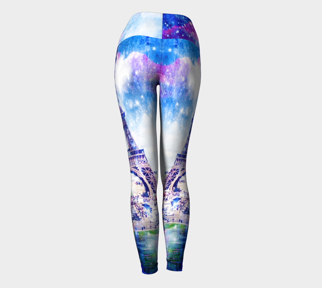 Rainbow Universe Parisian Dreams Yoga Leggings